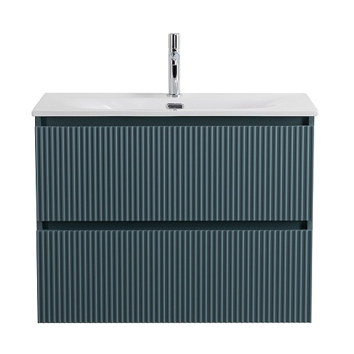 BelBagno Тумба с раковиной Uno mini 80 подвесная Голубой матовый с раковиной BB-8099-3-80 – фотография-2