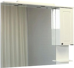 Comforty Зеркальный шкаф Севилья 100 R слоновая кость – фотография-1