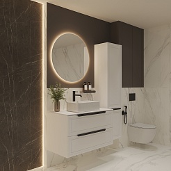 Зов Шкаф-пенал Севилья 35 матовый белый – фотография-3