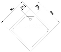 Royal Bath Душевой поддон HP RB 90HP – фотография-3