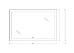 BelBagno Зеркало SPC-KRAFT-1200-800-LED-TCH-WARM – фотография-8