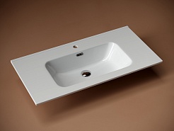 Sancos Тумба с раковиной Snob R 90 bianco раковина CN7002 – фотография-6