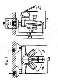 D&K Смеситель "Furth Bayern DA1223201" для ванны – фотография-2