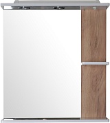 ASB-Mebel Зеркало Альпина 70 белое/дуб золотой