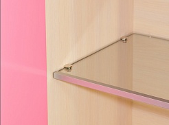 Misty Пенал для ванной Джулия 36 R с б/к розовый – фотография-5