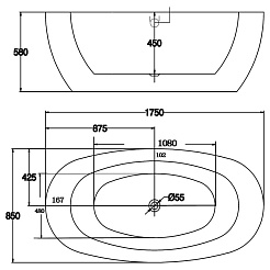 BelBagno Акриловая ванна BB49-1750 – фотография-6