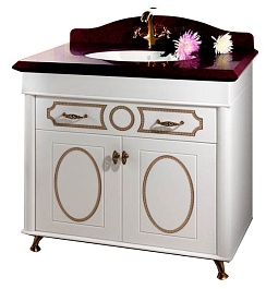 Водолей Мебель для ванной "Изабель 90" F-1 красная – фотография-2