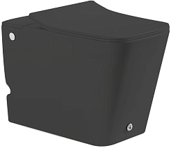 SantiLine Унитаз приставной SL-5033MB черный матовый – фотография-1