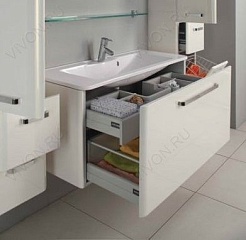 Акватон Мебель для ванной Валенсия 90 ZSH жемчуг – фотография-4