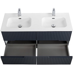 Cezares Тумба под раковину Duet-N 120 с 4 ящиками подвесная grafito – фотография-5