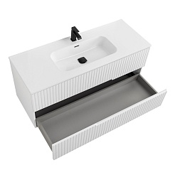 Cezares Тумба с раковиной Duet-N 120 подвесная CZR-8095-120 ясень белый софт – фотография-3