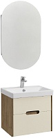 Акватон Мебель для ванной Оливия 55 Бежевый/Дуб веллингтон