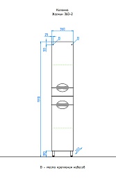 Style Line Пенал для ванной Жасмин 36 – фотография-2
