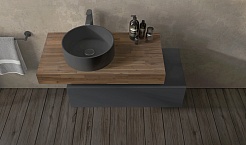 Jorno Тумба под столешницу Modulare 100 подвесная антрацит – фотография-7