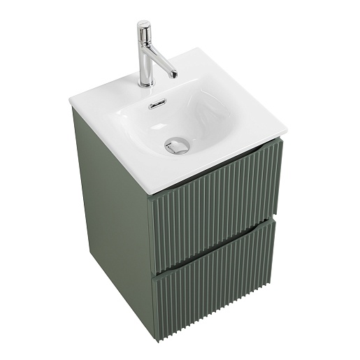 BelBagno Тумба с раковиной Uno mini 40 подвесная Еловый матовый с раковиной BB-8099-3-40 – картинка-9