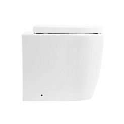 BelBagno Унитаз приставной Marino BB105CBR/BB105SC P-trap, безободковый – фотография-3