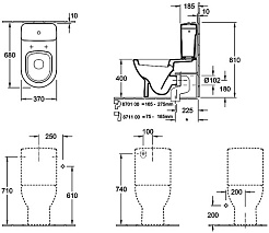 Villeroy & Boch Унитаз-компакт Subway 6610 10 01 – фотография-6
