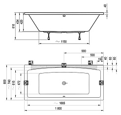 Ravak Акриловая ванна Formy 02 180 – фотография-4