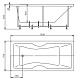 Aquatek Акриловая ванна Феникс 150 L с экраном – картинка-10