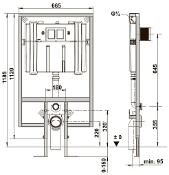 Villeroy & Boch Система инсталляции для унитазов 92247600 – фотография-2