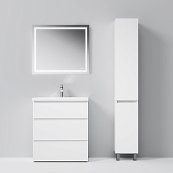 Am.Pm Пенал для ванной Gem S 30 белый глянец – фотография-5