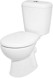 Керамин Унитаз-компакт Гранд с жестким сиденьем, двойной спуск – фотография-1