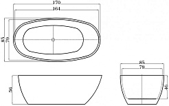 Esbano Акриловая ванна Sophia 170x85 белая – фотография-2