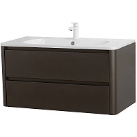 Cezares Тумба с раковиной Relax 100 подвесная оружейная сталь