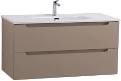 BelBagno Тумба с раковиной Etna 100 подвесная бежевая матовая – фотография-3