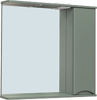 Runo Зеркальный шкаф Афина 80 R цемент