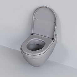 Ambassador Сиденье для унитаза Nord серое матовое – фотография-6