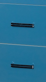 Misty Тумба с раковиной Джулия QVATRO 75 конус, 3 ящика, синяя – фотография-6