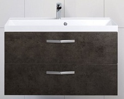 BelBagno Тумба с раковиной AURORA 900 Cemento Scuro, ручки хром – фотография-1