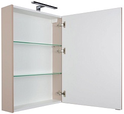 Aquanet Зеркальный шкаф "Алвита 60" капучино – фотография-4