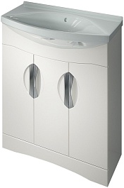 Какса-а Тумба под умывальник Каприз 75 белая – фотография-1