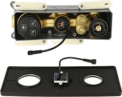 ALMAes Душевая система Tiber TVZ-8805 с термостатом черная матовая – фотография-17