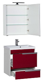 Aquanet Мебель для ванной "Тиволи 70" бордо – фотография-2