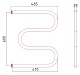 Стилье Полотенцесушитель М-образный 60х50 – картинка-6