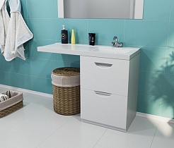 Mixline Тумба под раковину Атлантик 56 белая – фотография-6