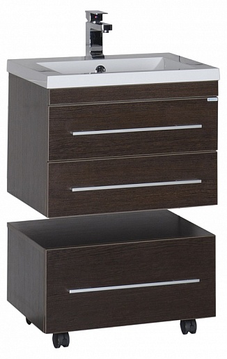 Aquanet Тумба подкатная "Нота 58" венге – фотография-4