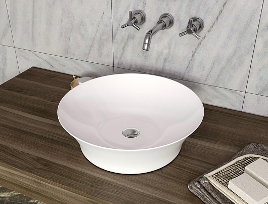 Allen Brau Мебельная накладная раковина Liberty 40 4.32002.20 белый глянец – фотография-2