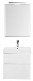 Aquanet Тумба с раковиной Бруклин 60 белый – фотография-3