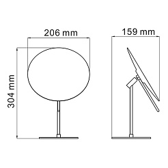 WasserKRAFT Зеркало косметическое, увеличительное K-1002 – фотография-3