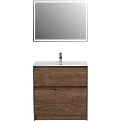 BelBagno Тумба с раковиной Kraft 80 напольная Rovere Tabacco – фотография-4