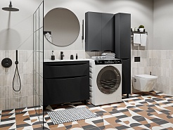 Vivon Шкаф навесной Ostin 60 черный матовый – фотография-7