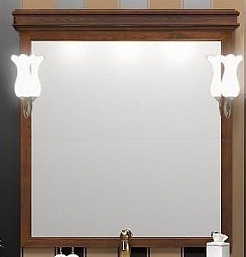 Opadiris Зеркало для ванной Борджи 95 светлый орех – фотография-1