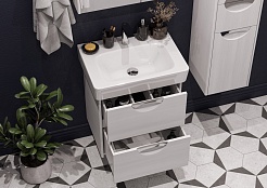 Акватон Тумба с раковиной Сильва 60 дуб полярный – фотография-3