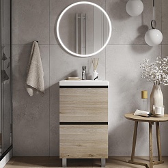 Vigo Мебель для ванной Cross 500-0-2 подвесная дуб давос натуральный – фотография-1