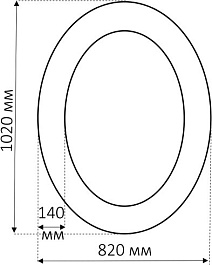 Misty Зеркало для ванной Аврора O.1076.PA.ZA col 131 – фотография-2