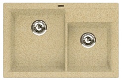 Florentina Мойка гранитная Касси 780 бежевый – фотография-1